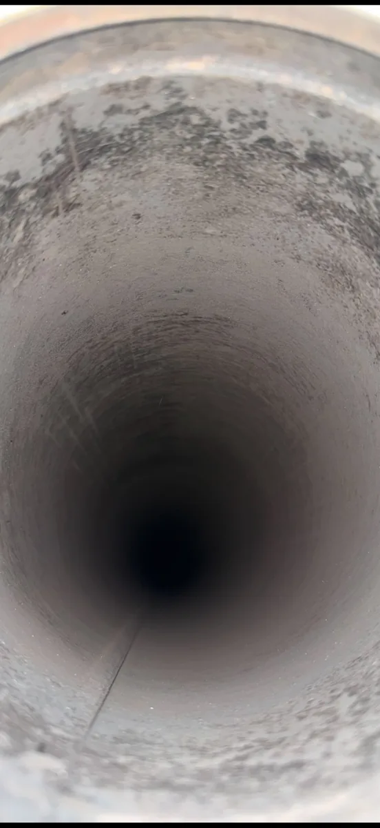 Creosote Buildup Removed — Same Flue after